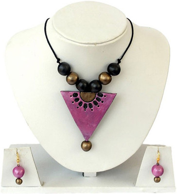 

Sudha Creations Terracotta Jewel Set(Multicolor)
