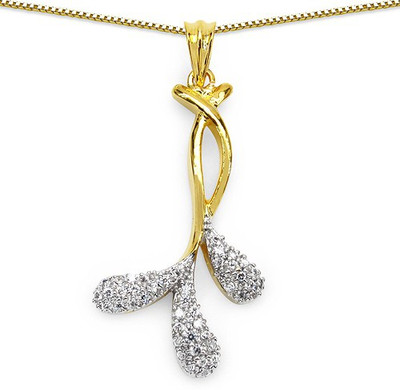 Johareez Brass Gold-plated White Jewellery Set(Pack of 1)