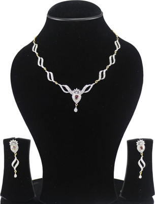 

You Bella Alloy Jewel Set(Red)
