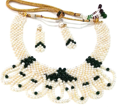 

Sri Kapi Pearls Alloy Jewel Set