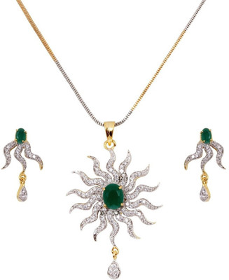 50% OFF on Royal Bling Brass Jewel Set(Multicolor)