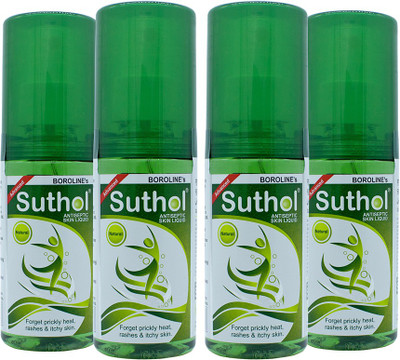 

BOROLINE's SUTHOL Natural Antiseptic Skin Liquid 100 ml Pack of 4 Antiseptic Spray(100 ml, Pack of 4)