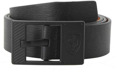 

Puma Men & Women Casual Black Genuine Leather Belt