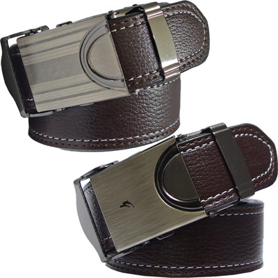 

Sun Shopping Men Formal Brown Synthetic Belt