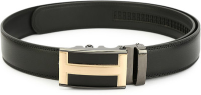 

Pacific Gold Men Casual Black Genuine Leather Belt