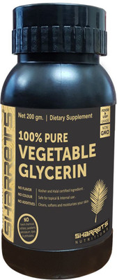 

SHARRETS NUTRITIONS Sharrets 100% Pure Vegetable Glycerin [200gm, Non GMO, Food Grade & USP Grade ](200 g)
