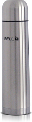 iBELL INSULATED STAINLESS STEEL VACUUM FLASK, 1000ML, FOR HOT & COLD BEVERAGE 1000 ml Flask(Pack of 1, Silver, Steel)