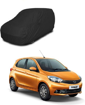 Furious3D Car Cover For Tata Tiago (Without Mirror Pockets)(Black)