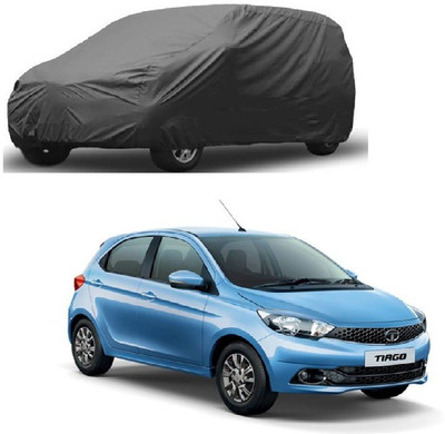 Furious3D Car Cover For Tata Tiago (Without Mirror Pockets)(Grey)