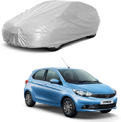 Furious3D Car Cover For Tata Tiago (Without Mirror Pockets)(Silver)