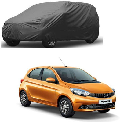 Furious3D Car Cover For Tata Tiago (Without Mirror Pockets)(Grey)