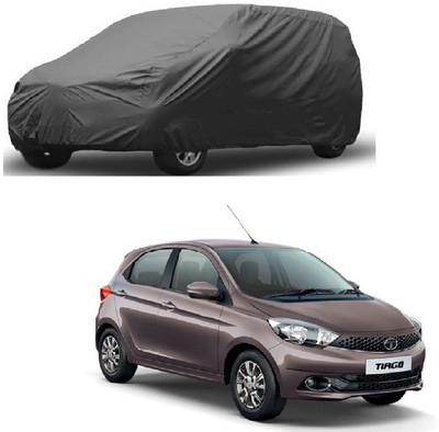 Furious3D Car Cover For Tata Tiago (Without Mirror Pockets)(Grey)