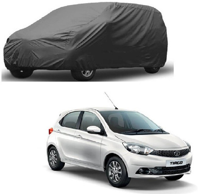 Furious3D Car Cover For Tata Tiago (Without Mirror Pockets)(Grey)