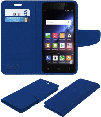 ACM Flip Cover for Gionee Pioneer P3s(Blue, Cases with Holder, Pack of: 1)