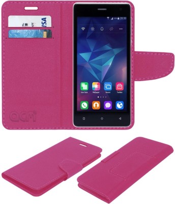 ACM Flip Cover for Celkon Q599(Pink, Cases with Holder, Pack of: 1)