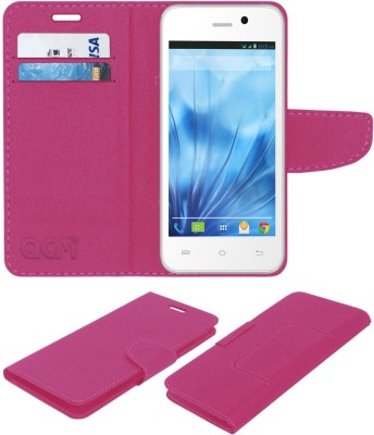 ACM Flip Cover for Lava Iris X1 Atom S(Pink, Cases with Holder, Pack of: 1)