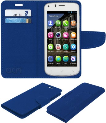 ACM Flip Cover for Gionee Pioneer P3(Blue, Cases with Holder, Pack of: 1)
