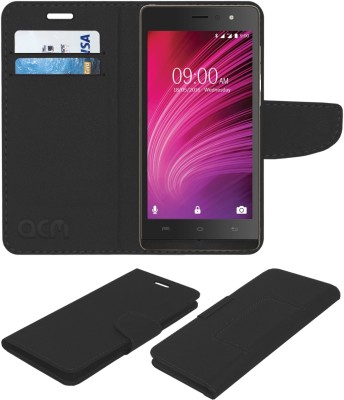 ACM Flip Cover for Lava A97 4g(Black, Cases with Holder, Pack of: 1)