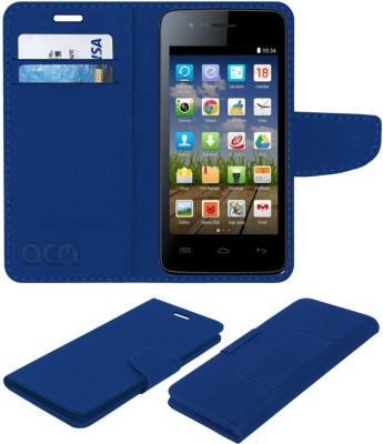 ACM Flip Cover for Micromax Bolt A067(Blue, Cases with Holder, Pack of: 1)