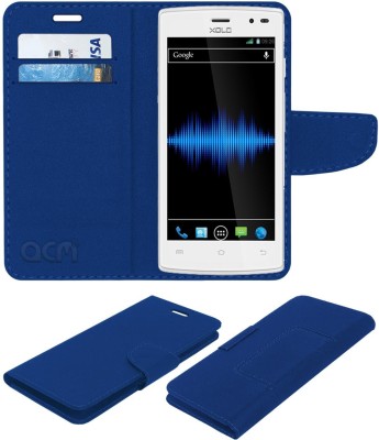 ACM Flip Cover for Xolo Q600 Club(Blue, Cases with Holder, Pack of: 1)