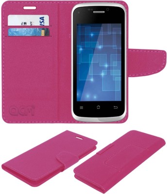 ACM Flip Cover for Iball Andi 3.5kke(Pink, Cases with Holder, Pack of: 1)