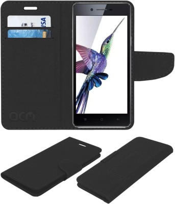 ACM Flip Cover for OPPO Neo 7(Black, Cases with Holder, Pack of: 1)