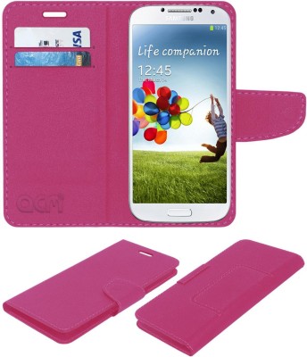 ACM Flip Cover for Samsung Galaxy S4 I9500(Pink, Cases with Holder, Pack of: 1)
