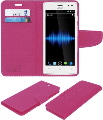 ACM Flip Cover for Xolo Q600 Club(Pink, Cases with Holder, Pack of: 1)