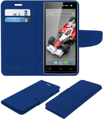 ACM Flip Cover for Xolo Q1010i(Blue, Cases with Holder, Pack of: 1)
