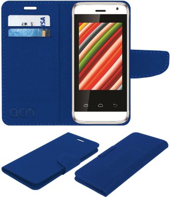 ACM Flip Cover for Intex Aqua G2(Blue, Cases with Holder, Pack of: 1)