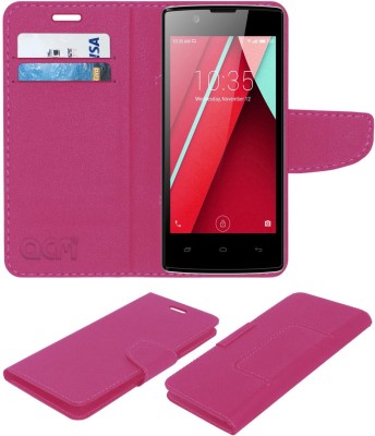 ACM Flip Cover for Intex Aqua 3g Ns(Pink, Cases with Holder, Pack of: 1)