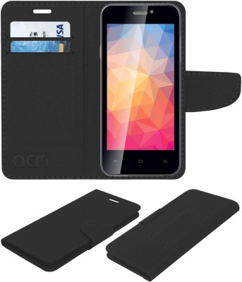 ACM Flip Cover for Iball Andi 4.5 Ripple(Black, Cases with Holder, Pack of: 1)