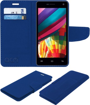 ACM Flip Cover for Iball Andi 5t Cobalt 2(Blue, Cases with Holder, Pack of: 1)