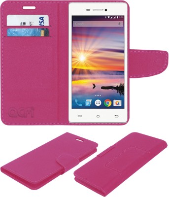 ACM Flip Cover for Lava Flair Z1(Pink, Cases with Holder, Pack of: 1)