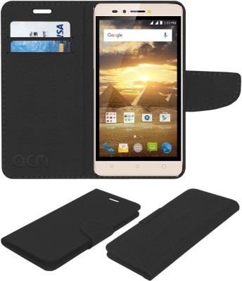 ACM Flip Cover for Karbonn Aura Power 4g(Black, Cases with Holder, Pack of: 1)