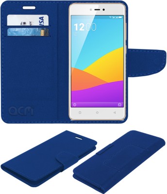ACM Flip Cover for Gionee F103 Pro(Blue, Cases with Holder, Pack of: 1)