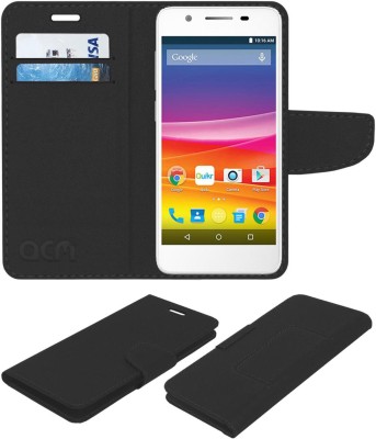 ACM Flip Cover for Micromax Canvas Knight 2 E471(Black, Cases with Holder, Pack of: 1)