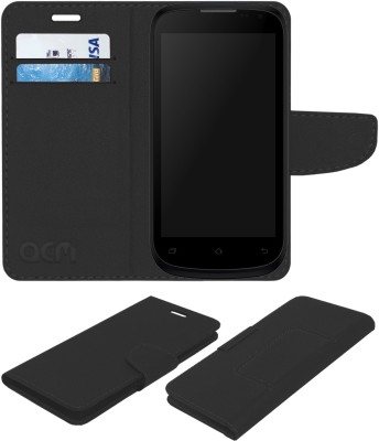 ACM Flip Cover for Micromax Canvas Elanza A93(Black, Cases with Holder, Pack of: 1)
