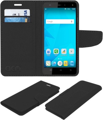 ACM Flip Cover for Micromax Pulse 4g E451(Black, Cases with Holder, Pack of: 1)