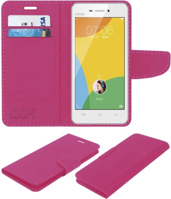 ACM Flip Cover for Vivo Y31l(Pink, Cases with Holder, Pack of: 1)