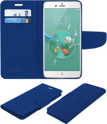 ACM Flip Cover for Nubia Z17 Mini(Blue, Cases with Holder, Pack of: 1)