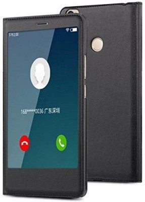 Helix Flip Cover for Mi Redmi Y1(Black, Shock Proof, Pack of: 1)