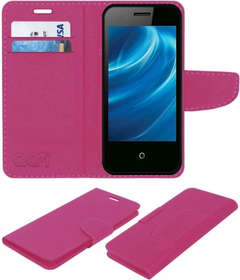 ACM Flip Cover for Intex Cloud Fx(Pink, Cases with Holder, Pack of: 1)