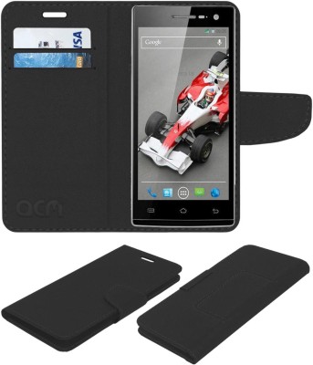 ACM Flip Cover for Xolo Q1010i(Black, Cases with Holder, Pack of: 1)