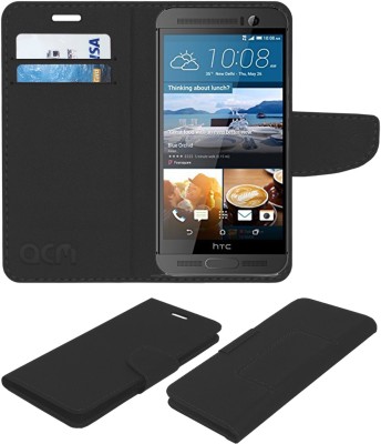 ACM Flip Cover for Htc One M9+ Prime Camera Edition(Black, Cases with Holder, Pack of: 1)