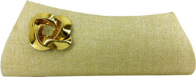 

Let's Fashion Casual Gold Clutch