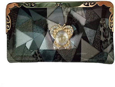 

La Fleur Casual Grey Clutch