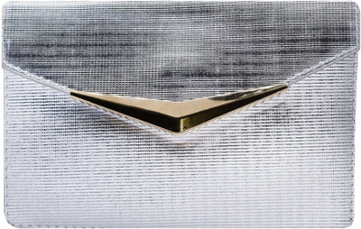 

Bagaholics Casual Silver Clutch