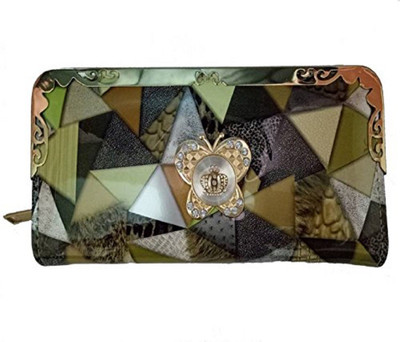 

La Fleur Casual Green Clutch