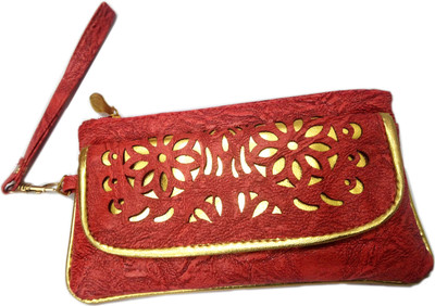 

OBEROI Casual Red Clutch